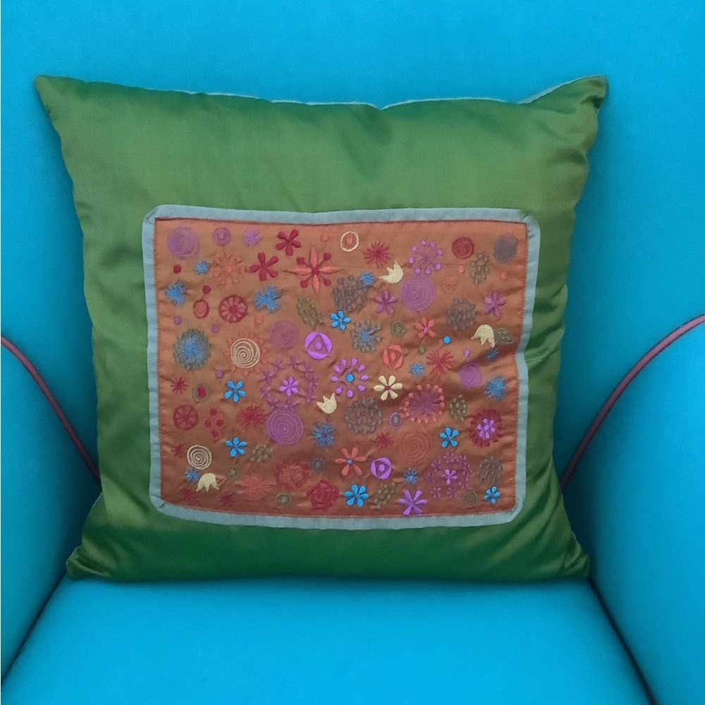 ABC CARPET & HOME SILK PILLOW